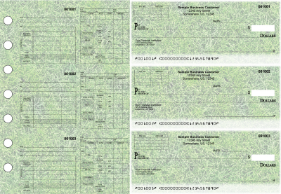 Grassy Multipurpose Invoice Payroll Designer Business Checks | BU3-7CDS17-MIP