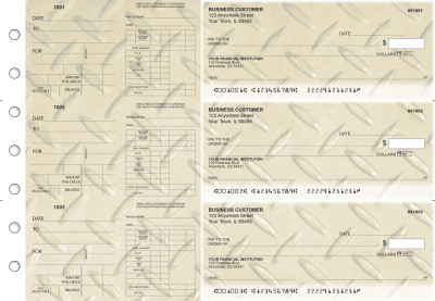 Iron Dual Purpose Voucher Business Checks | BU3-7CDS18-DPV