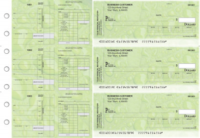 Leaf Payroll Invoice Business Checks | BU3-7CDS19-PIN