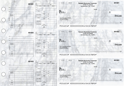 Marble Multipurpose Invoice Payroll Designer Business Checks | BU3-7CDS20-MIP
