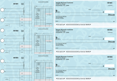 Swirls Disbursement Payroll Designer Business Checks | BU3-7CDS24-FSP