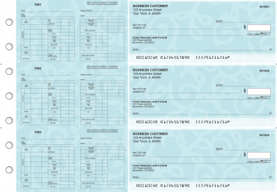Swirls Multi-Purpose Hourly Voucher Business Checks | BU3-7CDS24-MPH