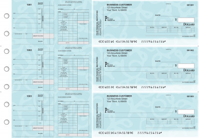 Swirls Payroll Invoice Business Checks | BU3-7CDS24-PIN