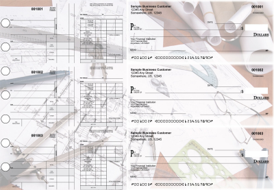 Architect Disbursement Payroll Designer Business Checks | BU3-7CDS27-FSP