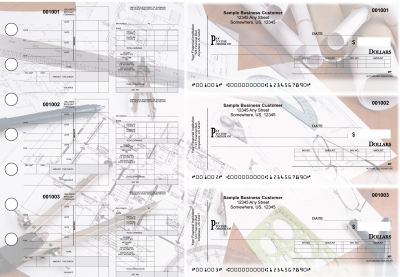 Architect Itemized Disbursement Payroll Designer Business Checks | BU3-7CDS27-IDP