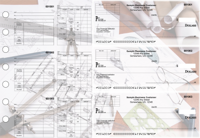 Architect Multipurpose Invoice Payroll Designer Business Checks | BU3-7CDS27-MIP