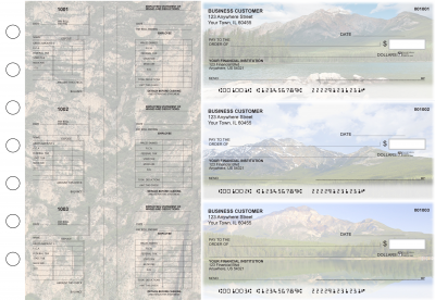 Scenic Mountains Multi-Purpose Salary Voucher Business Checks | BU3-7CDS29-MPS