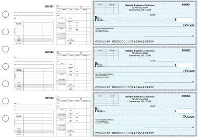 Teal Safety Multipurpose Invoice Payroll Business Checks | BU3-7ESF01-MIP