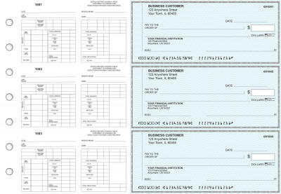 Teal Safety Multi-Purpose Counter Signature Business Checks | BU3-7ESF01-MPC