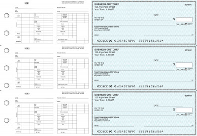 Teal Safety Multi-Purpose Hourly Voucher Business Checks | BU3-7ESF01-MPH