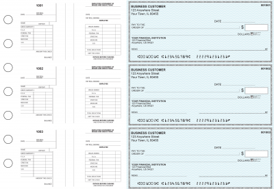 Teal Safety Multi-Purpose Salary Voucher Business Checks | BU3-7ESF01-MPS