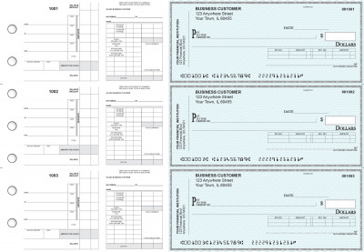 Teal Safety Payroll Invoice Business Checks | BU3-7ESF01-PIN