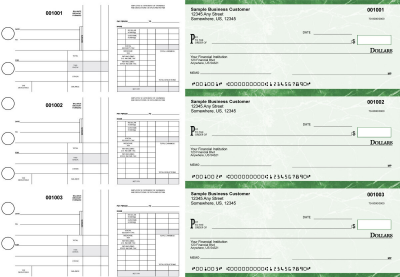 Green Marble Disbursement Payroll Business Checks | BU3-7GMA01-FSP