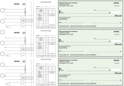 Green Safety Disbursement Payroll Business Checks | BU3-7GRN01-FSP