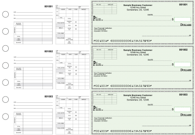 Green Safety Multipurpose Invoice Payroll Business Checks | BU3-7GRN01-MIP