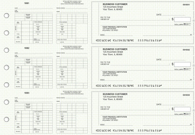 Green Knit Multi-Purpose Counter Signature Business Checks | BU3-7GRN02-MPC