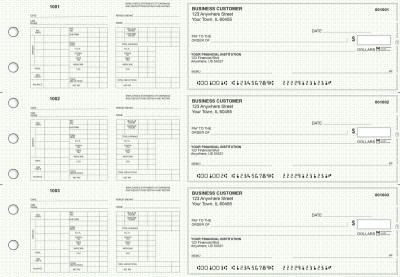 Green Knit Multi-Purpose Hourly Voucher Business Checks | BU3-7GRN02-MPH