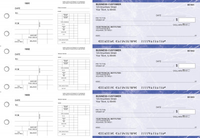 Blue Marble Dual Purpose Voucher Business Checks | BU3-7LMA01-DPV