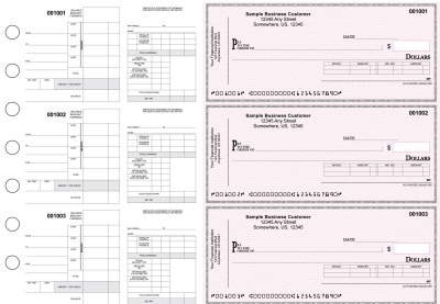 Pink Safety Itemized Disbursement Payroll Business Checks | BU3-7PSF01-IDP