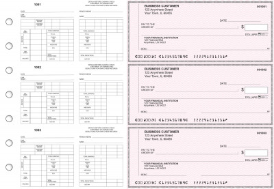 Pink Safety Multi-Purpose Counter Signature Business Checks | BU3-7PSF01-MPC