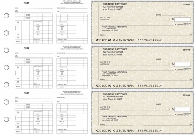 Tan Parchment Multi-Purpose Counter Signature Business Checks | BU3-7TPM01-MPC