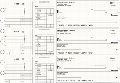 Tan Knit Disbursement Payroll Business Checks | BU3-7TPM02-FSP