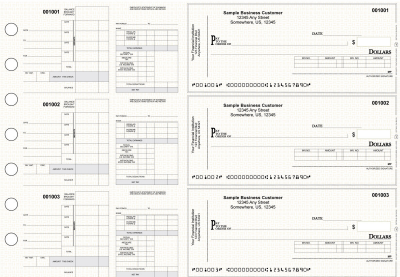 Tan Knit Itemized Disbursement Payroll Business Checks | BU3-7TPM02-IDP