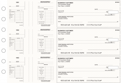 Tan Knit Multi-Purpose Salary Voucher Business Checks | BU3-7TPM02-MPS