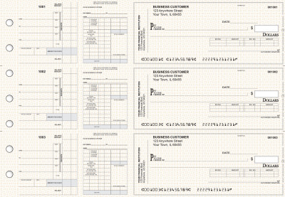 Tan Knit Payroll Invoice Business Checks | BU3-7TPM02-PIN