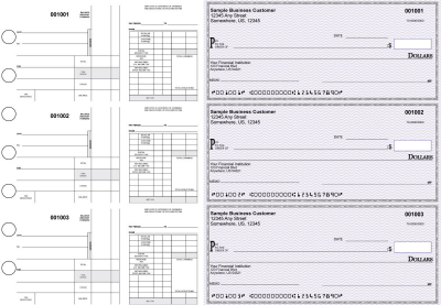 Purple Safety Disbursement Payroll Business Checks | BU3-7USF01-FSP