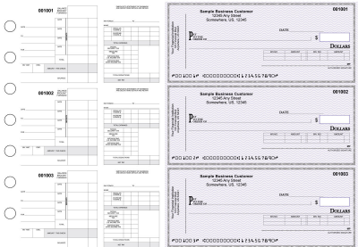 Purple Safety Itemized Disbursement Payroll Business Checks | BU3-7USF01-IDP