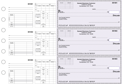 Purple Safety Multipurpose Invoice Payroll Business Checks | BU3-7USF01-MIP