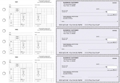 Purple Safety Multi-Purpose Counter Signature Business Checks | BU3-7USF01-MPC
