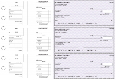 Purple Safety Multi-Purpose Salary Voucher Business Checks | BU3-7USF01-MPS