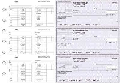 Purple Safety Multi-Purpose Corner Voucher Business Checks | BU3-7USF01-MPV