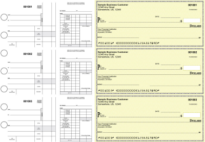 Yellow Safety Disbursement Payroll Business Checks | BU3-7YEL01-FSP