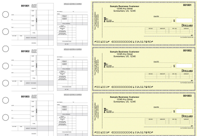 Yellow Safety Itemized Disbursement Payroll Business Checks | BU3-7YEL01-IDP