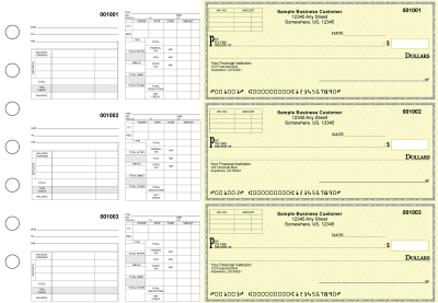 Yellow Safety Multipurpose Invoice Payroll Business Checks | BU3-7YEL01-MIP