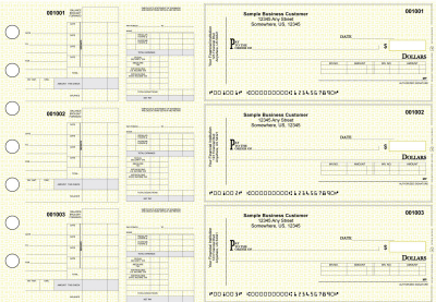 Yellow Knit Itemized Disbursement Payroll Business Checks | BU3-7YEL02-IDP