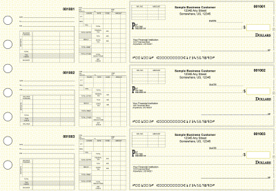 Yellow Knit Multipurpose Invoice Payroll Business Checks | BU3-7YEL02-MIP