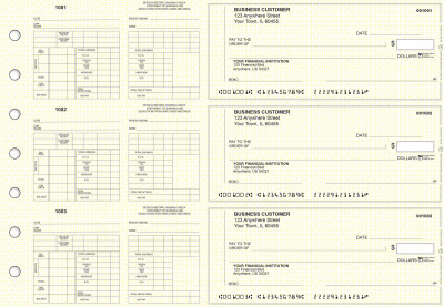 Yellow Knit Multi-Purpose Counter Signature Business Checks | BU3-7YEL02-MPC