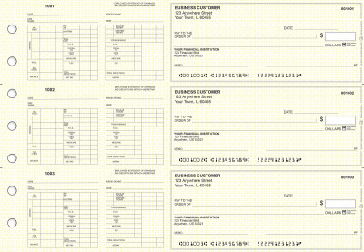 Yellow Knit Multi-Purpose Hourly Voucher Business Checks | BU3-7YEL02-MPH