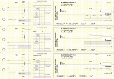 Yellow Knit Payroll Invoice Business Checks | BU3-7YEL02-PIN