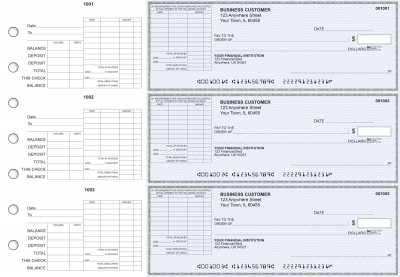 Blue Safety General Itemized Invoice Business Checks | BU3-BLU01-GII