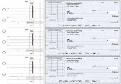 Blue Safety Itemized Invoice Business Checks | BU3-BLU01-TNV