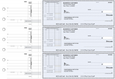 Blue Safety Itemized Invoice Business Checks | BU3-BLU01-TNV