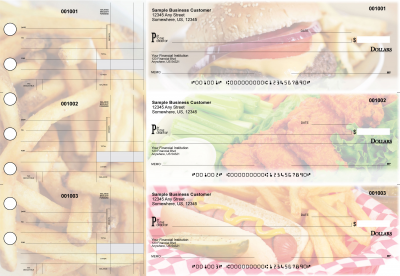 American Cuisine Standard Disbursement Designer Business Checks | BU3-CDS01-SDS