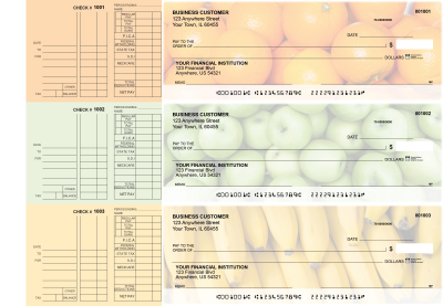 Fruit Multi Purpose Designer Business Checks  | BU3-CDS03-DEP