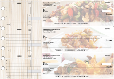 Chinese Cuisine Standard Disbursement Designer Business Checks | BU3-CDS04-SDS