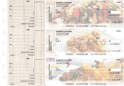 Chinese Cuisine Standard Invoice Business Checks | BU3-CDS04-SNV